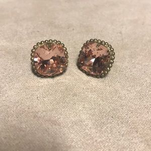 Sorrelli Jewelry - Antique gold vintage rose cushion cut studs Sorrelli Jewelry - Antique gold vintage rose cushion cut studs